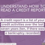 Credit report read